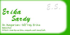 erika sardy business card